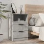 Mesita de noche madera contrachapada gris hormigón de vidaXL, Mesitas de noche - Ref: Foro24-811240, Precio: 55,12 €, Descuen...