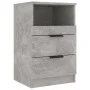 Mesita de noche madera contrachapada gris hormigón de vidaXL, Mesitas de noche - Ref: Foro24-811240, Precio: 55,12 €, Descuen...