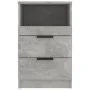 Mesita de noche madera contrachapada gris hormigón de vidaXL, Mesitas de noche - Ref: Foro24-811240, Precio: 55,12 €, Descuen...