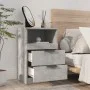 Mesita de noche madera contrachapada gris hormigón de vidaXL, Mesitas de noche - Ref: Foro24-811240, Precio: 55,12 €, Descuen...