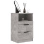 Concrete gray plywood nightstand by vidaXL, Nightstands - Ref: Foro24-811240, Price: 56,91 €, Discount: %