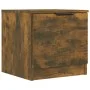 Mesitas de noche 2 unidades color roble ahumado 40x39x40 cm de vidaXL, Mesitas de noche - Ref: Foro24-817028, Precio: 41,21 €...