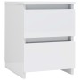 Nachttisch aus glänzend weißer Spanplatte 30x30x40 cm von vidaXL, Nachttische - Ref: Foro24-800525, Preis: 46,40 €, Rabatt: %