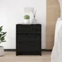 Nightstands 2 pcs solid black pine wood 40x31x50 cm by vidaXL, Nightstands - Ref: Foro24-808132, Price: 73,18 €, Discount: %