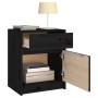 Mesitas de noche 2 uds madera maciza pino negro 40x31x50 cm de vidaXL, Mesitas de noche - Ref: Foro24-808132, Precio: 73,89 €...