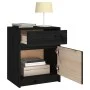 Nachttische 2 Stück aus massivem schwarzem Kiefernholz 40x31x50 cm von vidaXL, Nachttische - Ref: Foro24-808132, Preis: 73,18...