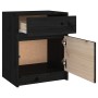 Mesitas de noche 2 uds madera maciza pino negro 40x31x50 cm de vidaXL, Mesitas de noche - Ref: Foro24-808132, Precio: 73,89 €...