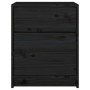 Mesitas de noche 2 uds madera maciza pino negro 40x31x50 cm de vidaXL, Mesitas de noche - Ref: Foro24-808132, Precio: 73,89 €...