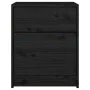 Nachttische 2 Stück aus massivem schwarzem Kiefernholz 40x31x50 cm von vidaXL, Nachttische - Ref: Foro24-808132, Preis: 73,18...