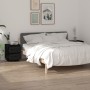 Bedside tables 2 pcs solid black pine wood 40x35x50 cm by vidaXL, Nightstands - Ref: Foro24-813324, Price: 88,73 €, Discount: %