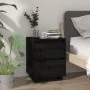 Bedside tables 2 pcs solid black pine wood 40x35x50 cm by vidaXL, Nightstands - Ref: Foro24-813324, Price: 104,29 €, Discount: %