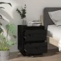 Bedside tables 2 pcs solid black pine wood 40x35x50 cm by vidaXL, Nightstands - Ref: Foro24-813324, Price: 104,29 €, Discount: %