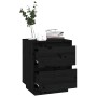 Bedside tables 2 pcs solid black pine wood 40x35x50 cm by vidaXL, Nightstands - Ref: Foro24-813324, Price: 88,73 €, Discount: %