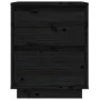 Bedside tables 2 pcs solid black pine wood 40x35x50 cm by vidaXL, Nightstands - Ref: Foro24-813324, Price: 104,29 €, Discount: %