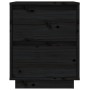 Mesitas de noche 2 uds madera maciza de pino negro 40x35x50 cm de vidaXL, Mesitas de noche - Ref: Foro24-813324, Precio: 88,7...