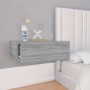 Mesita de noche flotante 2 uds madera gris Sonoma 40x30x15 cm de vidaXL, Mesitas de noche - Ref: Foro24-815285, Precio: 46,90...