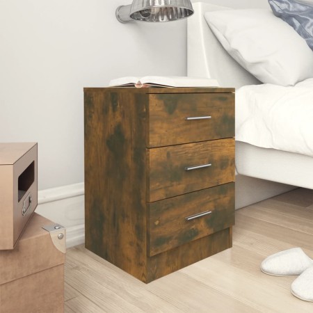 Nachttische 2 Stück geräuchertes Eichensperrholz 38x35x56 cm von vidaXL, Nachttische - Ref: Foro24-815322, Preis: 65,88 €, Ra...