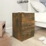 Mesitas de noche 2 uds contrachapado roble ahumado 38x35x56 cm de vidaXL, Mesitas de noche - Ref: Foro24-815322, Precio: 65,0...