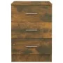 Mesita de noche madera contrachapada roble ahumado 38x35x56 cm de vidaXL, Mesitas de noche - Ref: Foro24-815321, Precio: 46,2...
