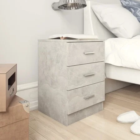 Bedside tables 2 units concrete gray chipboard 38x35x56cm by vidaXL, Nightstands - Ref: Foro24-800459, Price: 74,48 €, Discou...