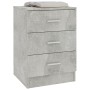 Bedside tables 2 units concrete gray chipboard 38x35x56cm by vidaXL, Nightstands - Ref: Foro24-800459, Price: 75,38 €, Discou...