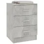Bedside tables 2 units concrete gray chipboard 38x35x56cm by vidaXL, Nightstands - Ref: Foro24-800459, Price: 74,48 €, Discou...