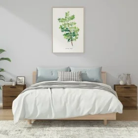 Nightstands 2 pcs brown oak plywood by vidaXL, Nightstands - Ref: Foro24-817038, Price: 81,87 €, Discount: %