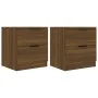 Nightstands 2 pcs brown oak plywood by vidaXL, Nightstands - Ref: Foro24-817038, Price: 81,87 €, Discount: %