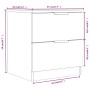 Nachttische 2 Stück braunes Eichensperrholz von vidaXL, Nachttische - Ref: Foro24-817038, Preis: 82,90 €, Rabatt: %