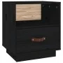 Mesita de noche madera maciza de pino negro 40x34x45 cm de vidaXL, Mesitas de noche - Ref: Foro24-818303, Precio: 41,72 €, De...