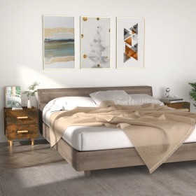 Bedside tables 2 units in smoked oak color 40x35x47.5 cm by vidaXL, Nightstands - Ref: Foro24-817286, Price: 57,50 €, Discoun...