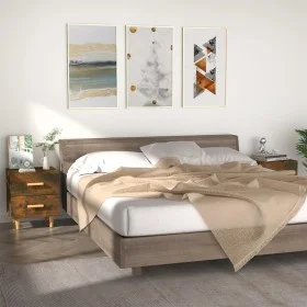 Bedside tables 2 units in smoked oak color 40x35x47.5 cm by vidaXL, Nightstands - Ref: Foro24-817286, Price: 57,00 €, Discoun...