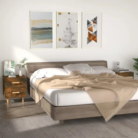 Bedside tables 2 units in smoked oak color 40x35x47.5 cm by vidaXL, Nightstands - Ref: Foro24-817286, Price: 57,00 €, Discoun...