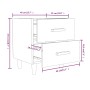 Bedside tables 2 units in smoked oak color 40x35x47.5 cm by vidaXL, Nightstands - Ref: Foro24-817286, Price: 57,50 €, Discoun...