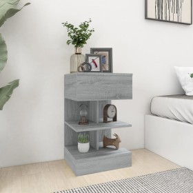 Mesita de noche madera contrachapada gris Sonoma 40x35x65 cm de vidaXL, Mesitas de noche - Ref: Foro24-816043, Precio: 53,58 ...