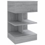 Sonoma gray plywood bedside table 40x35x65 cm by vidaXL, Nightstands - Ref: Foro24-816043, Price: 53,58 €, Discount: %