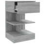 Sonoma gray plywood bedside table 40x35x65 cm by vidaXL, Nightstands - Ref: Foro24-816043, Price: 52,76 €, Discount: %
