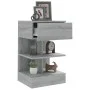 Sonoma gray plywood bedside table 40x35x65 cm by vidaXL, Nightstands - Ref: Foro24-816043, Price: 52,76 €, Discount: %