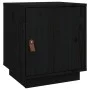 Nachttisch aus massivem schwarzem Kiefernholz, 40 x 34 x 45 cm von vidaXL, Nachttische - Ref: Foro24-818283, Preis: 39,22 €, ...