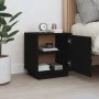 Nachttisch aus massivem schwarzem Kiefernholz, 40 x 34 x 45 cm von vidaXL, Nachttische - Ref: Foro24-818283, Preis: 39,22 €, ...