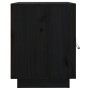 Mesita de noche madera maciza de pino negro 40x34x45 cm de vidaXL, Mesitas de noche - Ref: Foro24-818283, Precio: 44,04 €, De...