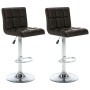 Küchenhocker 2 Einheiten braunes Kunstleder von vidaXL, Küchenhocker - Ref: Foro24-323636, Preis: 133,86 €, Rabatt: %