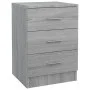 Mesitas de noche 2 uds madera gris Sonoma 38x35x56 cm de vidaXL, Mesitas de noche - Ref: Foro24-815324, Precio: 108,89 €, Des...