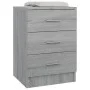 Mesitas de noche 2 uds madera gris Sonoma 38x35x56 cm de vidaXL, Mesitas de noche - Ref: Foro24-815324, Precio: 108,89 €, Des...