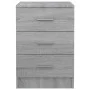 Mesitas de noche 2 uds madera gris Sonoma 38x35x56 cm de vidaXL, Mesitas de noche - Ref: Foro24-815324, Precio: 108,89 €, Des...