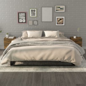 Nachttische 2 Einheiten Räuchereiche Farbe 40x35x47,5 cm von vidaXL, Nachttische - Ref: Foro24-817292, Preis: 69,88 €, Rabatt: %