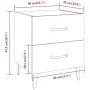 Bedside tables 2 units in smoked oak color 40x35x47.5 cm by vidaXL, Nightstands - Ref: Foro24-817292, Price: 69,14 €, Discoun...