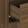 Mesita de noche de pared marrón roble de vidaXL, Mesitas de noche - Ref: Foro24-816956, Precio: 27,33 €, Descuento: %