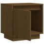 Mesitas de noche 2 uds madera de pino marrón miel 40x30x40 cm de vidaXL, Mesitas de noche - Ref: Foro24-813312, Precio: 55,28...