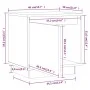 Bedside tables 2 units made of pine wood in honey brown color 40x30x40 cm by vidaXL, Nightstands - Ref: Foro24-813312, Price:...